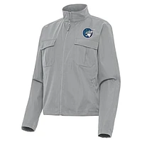 Women's Antigua Gray Minnesota Lynx Even Par Full-Zip Jacket