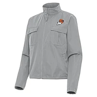 Women's Antigua Gray Phoenix Mercury Even Par Full-Zip Jacket