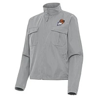 Women's Antigua Gray Phoenix Mercury Even Par Full-Zip Jacket