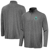 Men's Antigua Heather New York Liberty Hunk Quarter-Zip Top