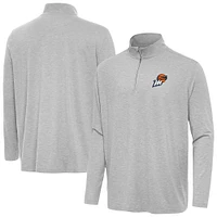 Men's Antigua Heather Phoenix Mercury Hunk Quarter-Zip Top
