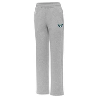 Women's Antigua Heather Gray Dallas Wings Victory Sweatpants
