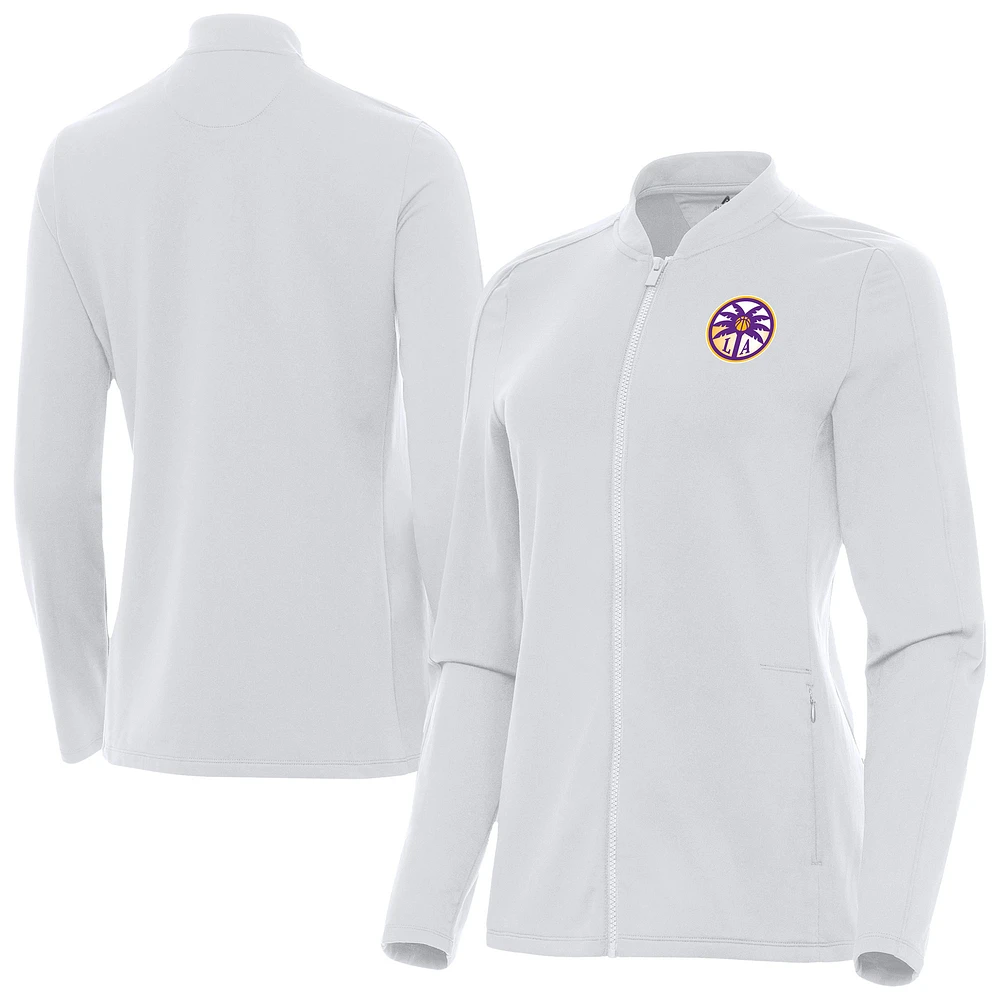 Women's Antigua Los Angeles Sparks Continual Full-Zip Jacket