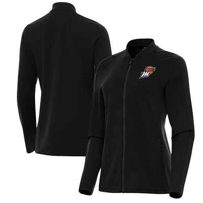 Women's Antigua Black Phoenix Mercury Continual Full-Zip Jacket
