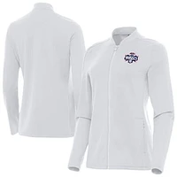 Women's Antigua White Washington Mystics Continual Full-Zip Jacket
