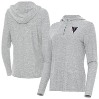 Women's Antigua  Heather Gray Golden State Valkyries Daybreak Quarter-Zip Hoodie