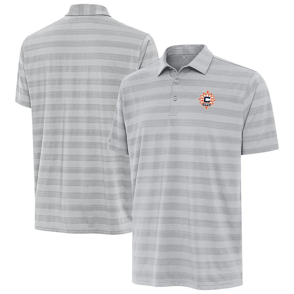 Men's Antigua Gray Connecticut Sun Big & Tall Tunnel Polo