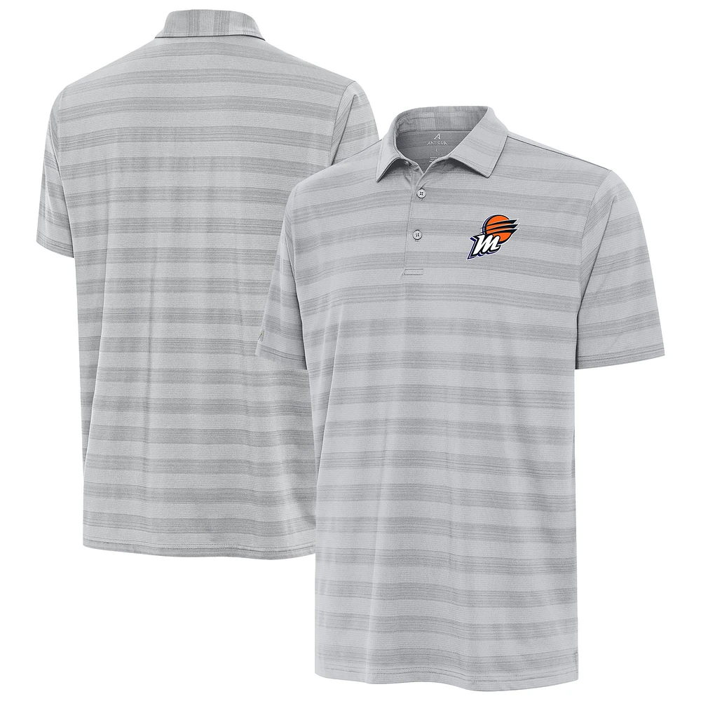 Men's Antigua Gray Phoenix Mercury Big & Tall Tunnel Polo