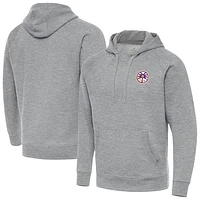Men's Antigua Heather Gray Los Angeles Sparks Big & Tall Victory Raglan Pullover Hoodie