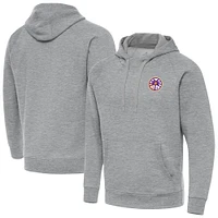 Men's Antigua Heather Gray Los Angeles Sparks Big & Tall Victory Raglan Pullover Hoodie