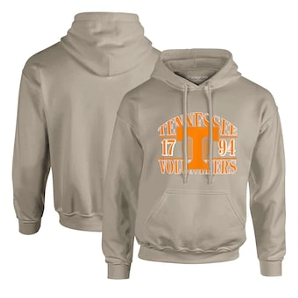 Men's  Tan Tennessee Volunteers Upper Arch Letters Pullover Hoodie