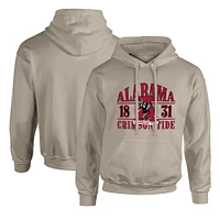 Men's  Tan Alabama Crimson Tide Upper Arch Letters Pullover Hoodie