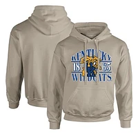 Men's  Tan Kentucky Wildcats Upper Arch Letters Pullover Hoodie