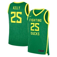 Men's Nike Deja Kelly Apple Green Oregon Ducks NIL Basketball Replica Player Jersey