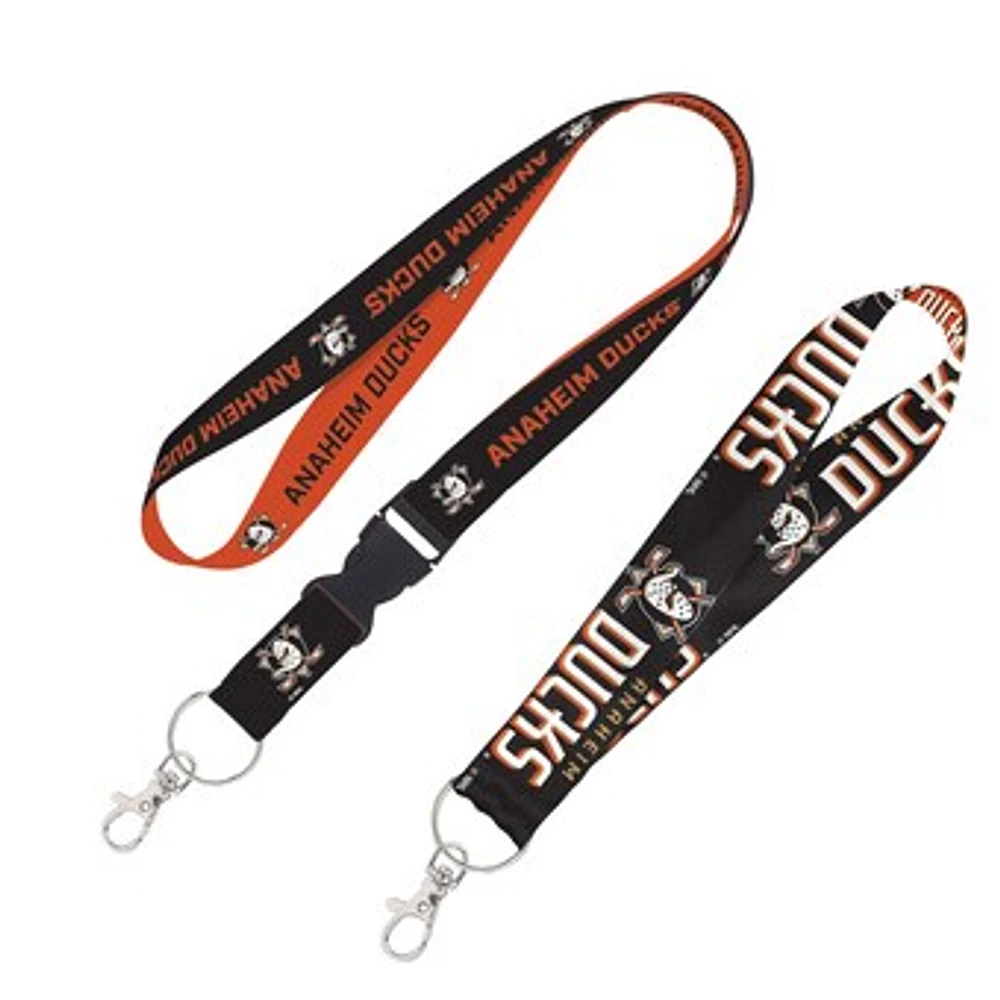 WinCraft  Anaheim Ducks Two-Pack Lanyard with Detachable Buckle & Key Strap Set