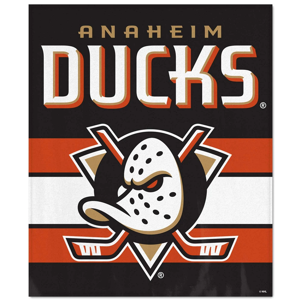 WinCraft Anaheim Ducks Ultra Plush 50" x 60" Throw Blanket