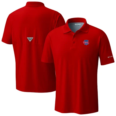 Men's Columbia  Red Philadelphia Phillies Omni-Wick Low Drag Offshore Polo