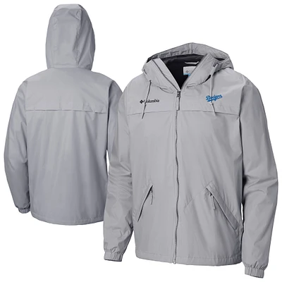 Men's Columbia  Gray Los Angeles Dodgers Oroville Creek Lined Full-Zip Jacket