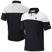 Men's Columbia  Black Los Angeles Dodgers Omni-Wick Best Ball Polo