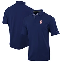 Men's Columbia  Navy New York Yankees Omni-Wick Even Lie Polo