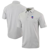 Men's Columbia  Gray Philadelphia Phillies Omni-Wick Even Lie Polo