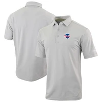 Men's Columbia  Gray Philadelphia Phillies Omni-Wick Even Lie Polo