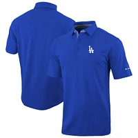 Men's Columbia  Royal Los Angeles Dodgers Omni-Wick Even Lie Polo