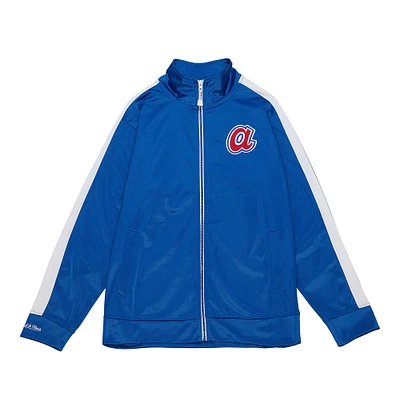 Men's Mitchell & Ness  Royal Atlanta Braves Flashback Full-Zip Track Jacket