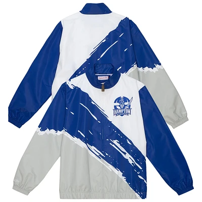 Men's Mitchell & Ness  White Hampton Pirates Paintbrush Full-Zip Windbreaker