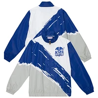 Men's Mitchell & Ness  White Hampton Pirates Paintbrush Full-Zip Windbreaker