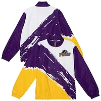 Men's Mitchell & Ness  White Prairie View A&M Panthers Paintbrush Full-Zip Windbreaker