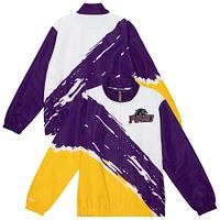 Men's Mitchell & Ness  White Prairie View A&M Panthers Paintbrush Full-Zip Windbreaker