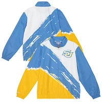 Men's Mitchell & Ness  White Southern University Jaguars Paintbrush Full-Zip Windbreaker