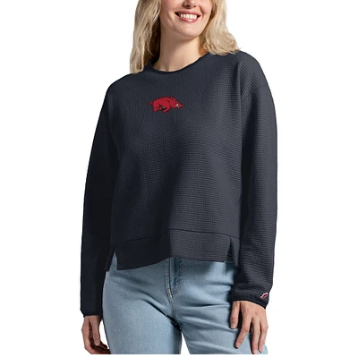 Women's League Collegiate Wear  Black Arkansas Razorbacks Summit Pullover Sweatshirt