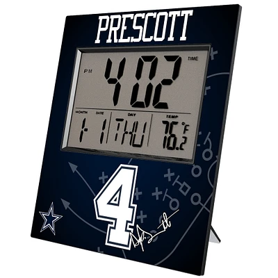 Keyscaper Dak Prescott Dallas Cowboys Digital Desk & Wall Clock