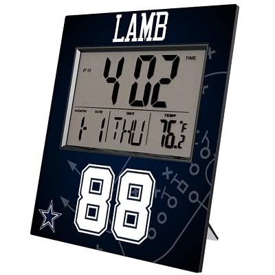 Keyscaper CeeDee Lamb Dallas Cowboys Digital Desk & Wall Clock