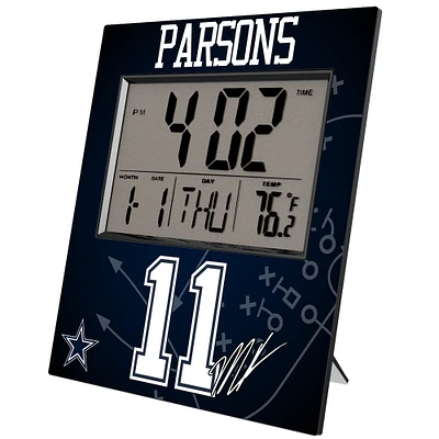 Keyscaper Micah Parsons Dallas Cowboys Digital Desk & Wall Clock
