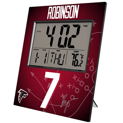 Keyscaper Bijan Robinson Atlanta Falcons Digital Desk & Wall Clock