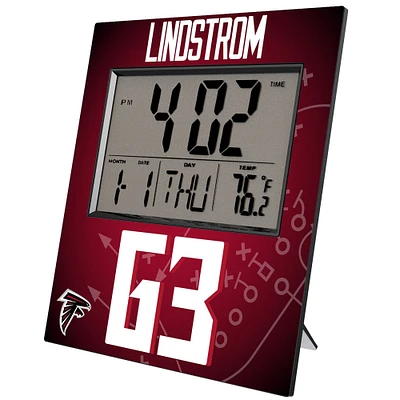 Keyscaper Chris Lindstrom Atlanta Falcons Digital Desk & Wall Clock