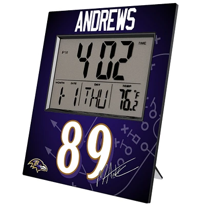 Keyscaper Mark Andrews Baltimore Ravens Digital Desk & Wall Clock