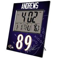 Keyscaper Mark Andrews Baltimore Ravens Digital Desk & Wall Clock