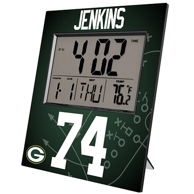 Keyscaper Elgton Jenkins Green Bay Packers Digital Desk & Wall Clock