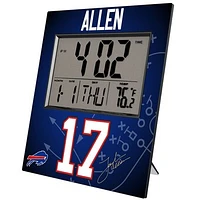 Keyscaper Josh Allen Buffalo Bills Digital Desk & Wall Clock