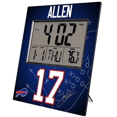Keyscaper Josh Allen Buffalo Bills Digital Desk & Wall Clock