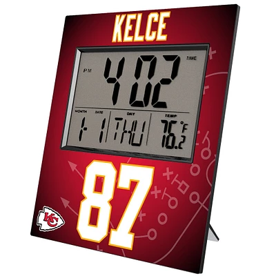 Keyscaper Travis Kelce Kansas City Chiefs Digital Desk & Wall Clock