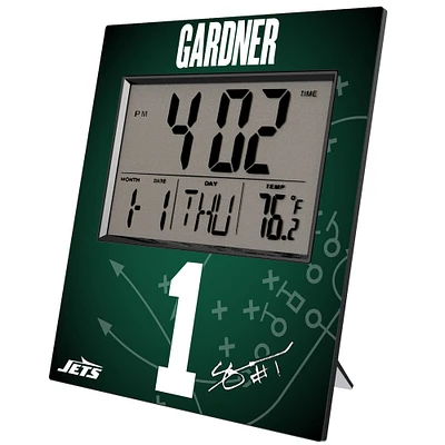 Keyscaper Ahmad Sauce Gardner New York Jets Digital Desk & Wall Clock