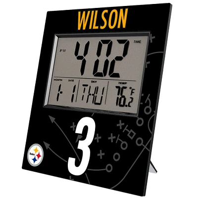 Keyscaper Russell Wilson Pittsburgh Steelers Digital Desk & Wall Clock