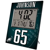 Keyscaper Lane Johnson Philadelphia Eagles Digital Desk & Wall Clock