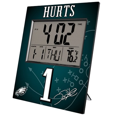 Keyscaper Jalen Hurts Philadelphia Eagles Digital Desk & Wall Clock