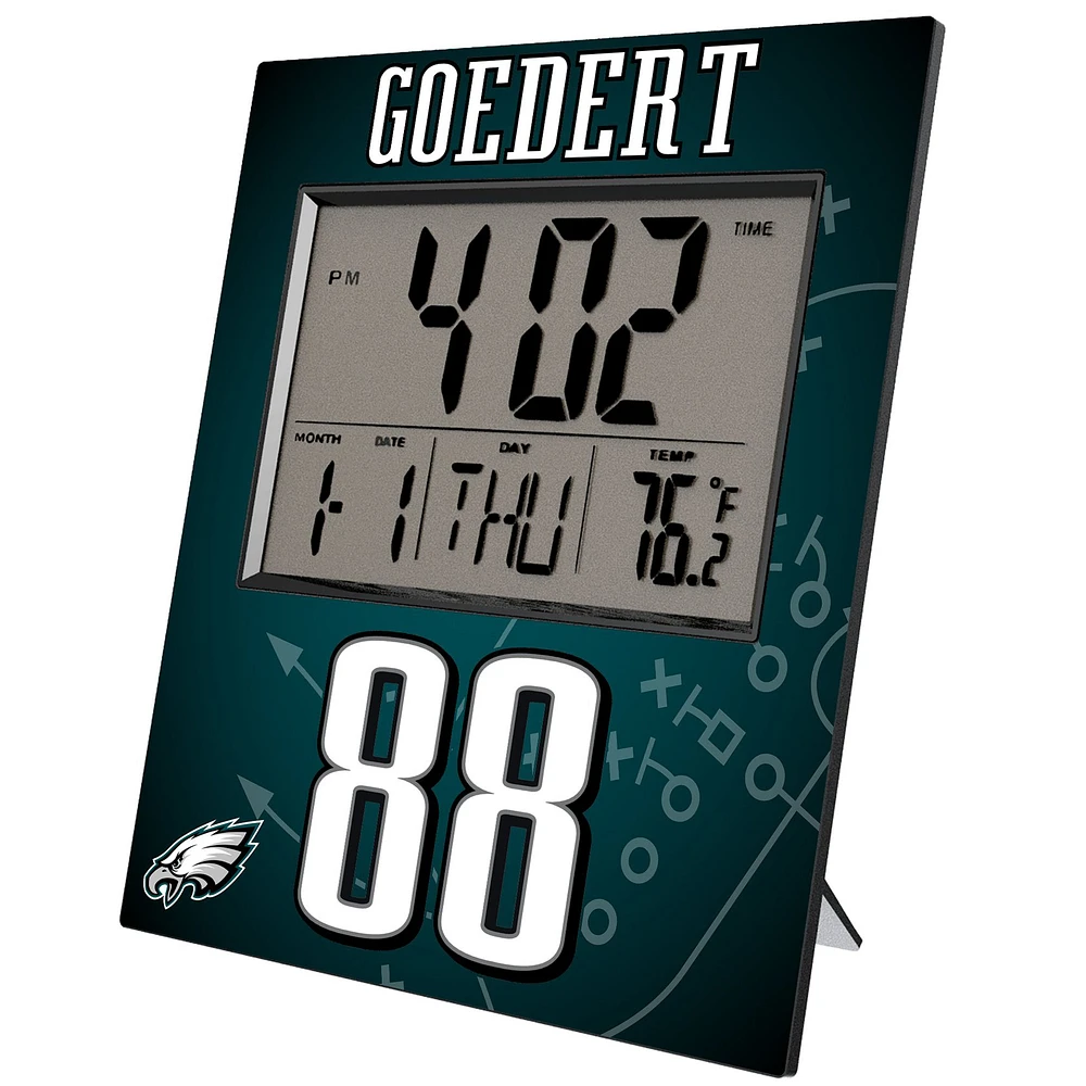 Keyscaper Dallas Goedert Philadelphia Eagles Digital Desk & Wall Clock